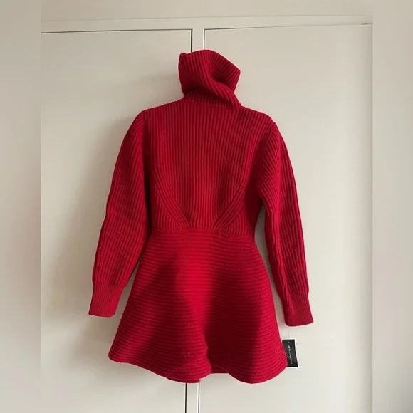 Alexander McQueen chunky sweater in rib knit size small